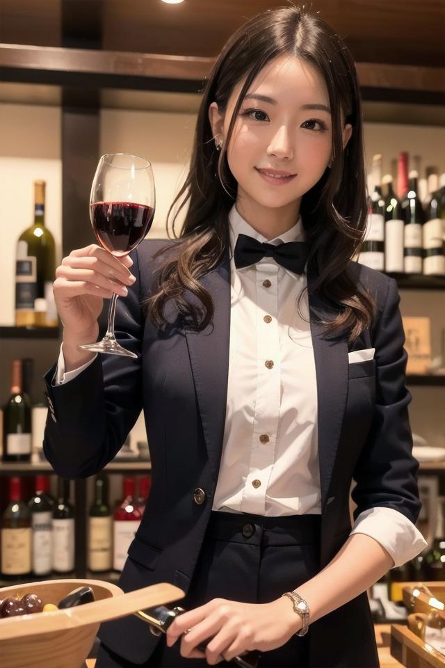 ホテルレストランのソムリエさん。わかめ酒担当。(coming soon)